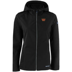 Washington Commanders Cutter & Buck Women's Evoke Eco Softshell Recycled Full-Zip Hooded Jacket