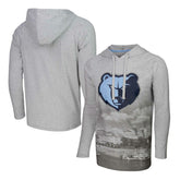 Memphis Grizzlies Stadium Essentials Atrium Raglan Long Sleeve Hoodie T-Shirt On Sale