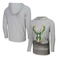 Milwaukee Bucks Stadium Essentials Atrium Raglan Long Sleeve Hoodie T-Shirt Outlet