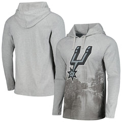 San Antonio Spurs Stadium Essentials Atrium Raglan Long Sleeve Hoodie T-Shirt Discount