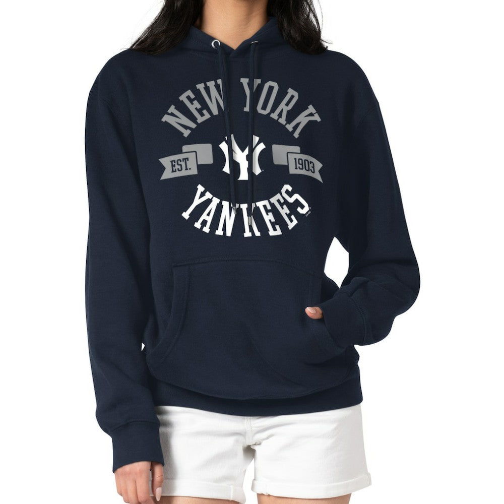 New York Yankees G-III 4Her by Carl Banks Women's City Graphic Pullover Hoodie | MLB On Sale