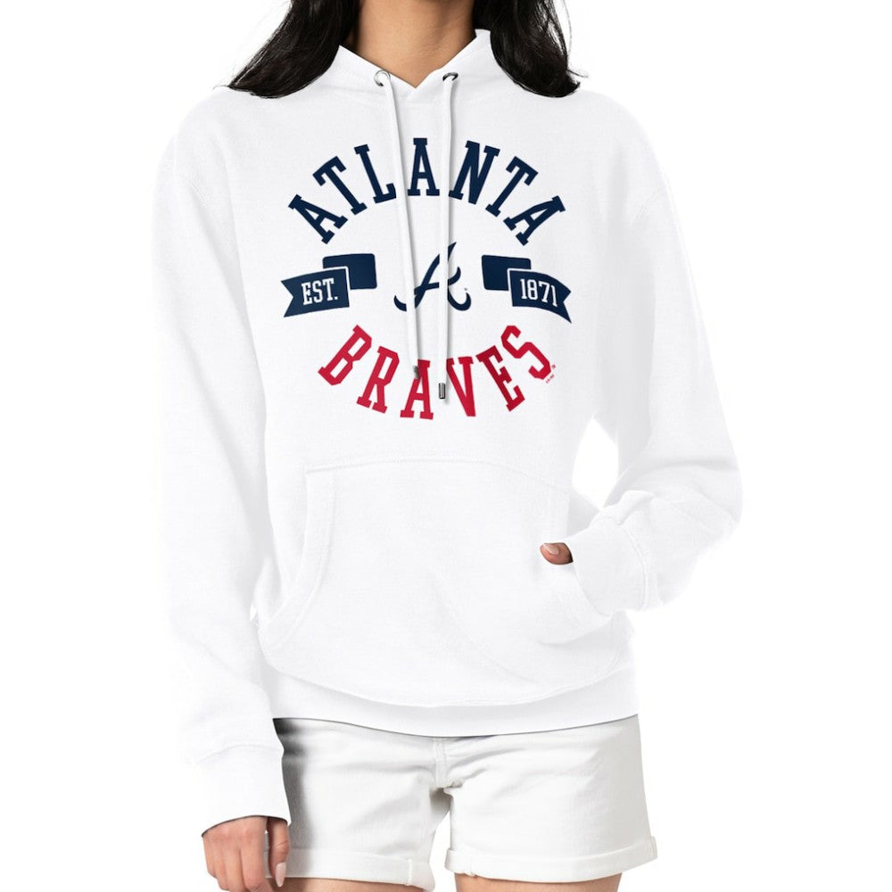 Atlanta Braves G-III 4Her by Carl Banks Women's City Graphic Pullover Hoodie | MLB On Sale