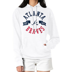 Atlanta Braves G-III 4Her by Carl Banks Women's City Graphic Pullover Hoodie | MLB On Sale