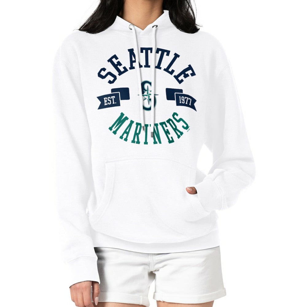 Seattle Mariners G-III 4Her by Carl Banks Women's City Graphic Pullover Hoodie | MLB Outlet