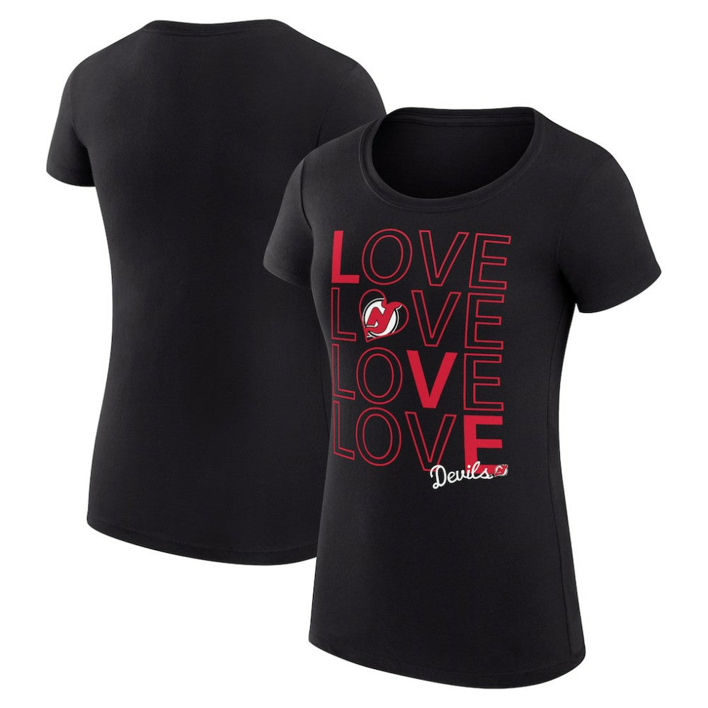 New Jersey Devils G-III 4Her by Carl Banks Women's Super-Slim Fit Lightweight Hockey Love T-Shirt Online