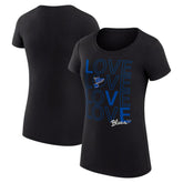 St. Louis Blues G-III 4Her by Carl Banks Women's Super-Slim Fit Lightweight Hockey Love T-Shirt Discount
