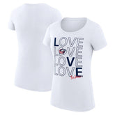Columbus Blue Jackets G-III 4Her by Carl Banks Women's Super-Slim Fit Lightweight Hockey Love T-Shirt For Sale