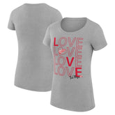 Detroit Red Wings G-III 4Her by Carl Banks Women's Super-Slim Fit Lightweight Hockey Love T-Shirt For Sale