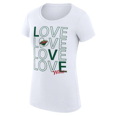 Minnesota Wild G-III 4Her by Carl Banks Women's Super-Slim Fit Lightweight Hockey Love T-Shirt Online