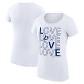 Tampa Bay Lightning G-III 4Her by Carl Banks Women's Super-Slim Fit Lightweight Hockey Love T-Shirt Outlet