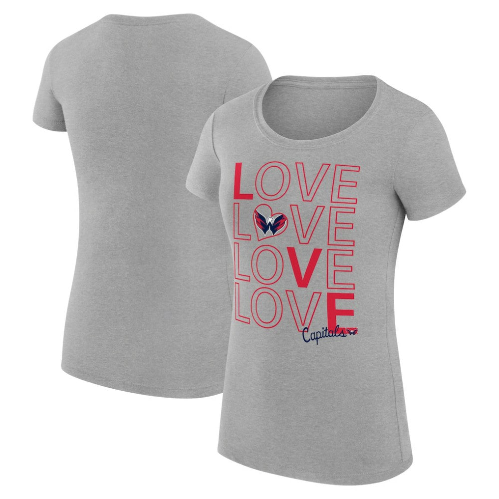 Washington Capitals G-III 4Her by Carl Banks Women's Super-Slim Fit Lightweight Hockey Love T-Shirt Online