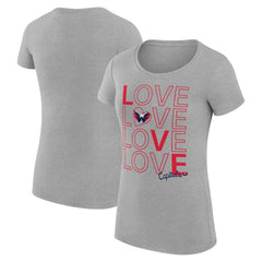 Washington Capitals G-III 4Her by Carl Banks Women's Super-Slim Fit Lightweight Hockey Love T-Shirt Online