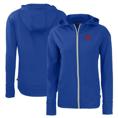 Buffalo Bills Cutter & Buck Women's Throwback Daybreak Eco Recycled Half-Zip Hoodie