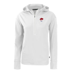 Buffalo Bills Cutter & Buck Women's Throwback Daybreak Eco Recycled Half-Zip Hoodie