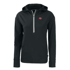 San Francisco 49ers Cutter & Buck Women's Throwback Daybreak Eco Recycled Half-Zip Hoodie