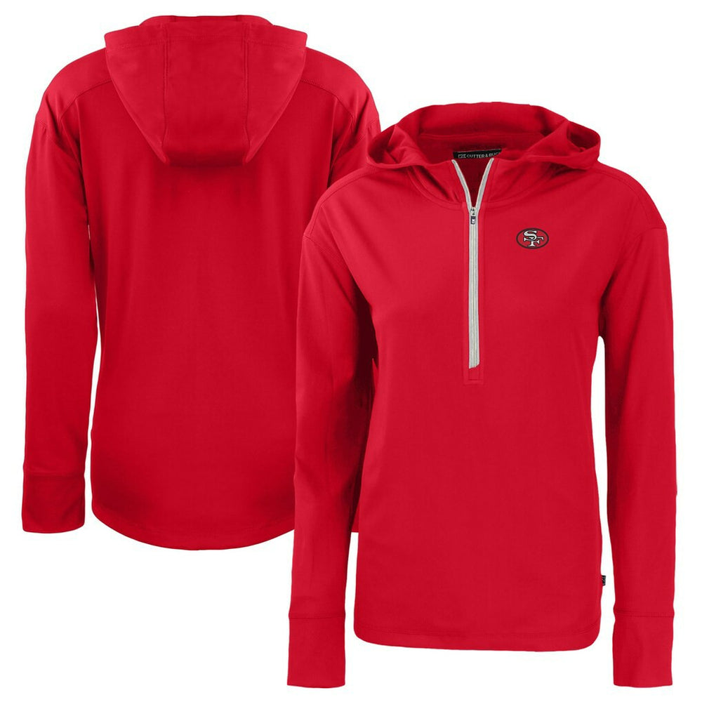 San Francisco 49ers Cutter & Buck Women's Throwback Daybreak Eco Recycled Half-Zip Hoodie