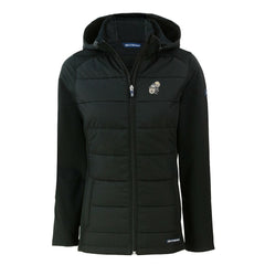 New Orleans Saints Cutter & Buck Women's Throwback Evoke Hybrid Eco Softshell Recycled Full-Zip Hoodie Jacket