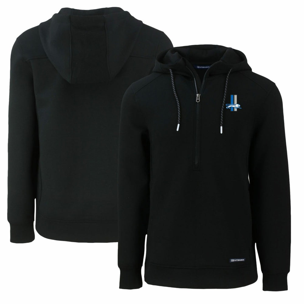 Detroit Lions Cutter & Buck Throwback Roam Eco Half-Zip Recycled Pullover Hoodie