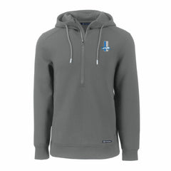 Detroit Lions Cutter & Buck Throwback Roam Eco Half-Zip Recycled Pullover Hoodie