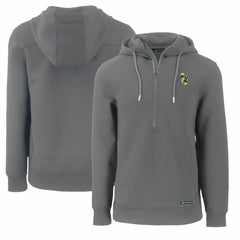Green Bay Packers Cutter & Buck Throwback Roam Eco Half-Zip Recycled Pullover Hoodie