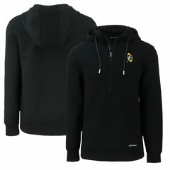 Green Bay Packers Cutter & Buck Throwback Roam Eco Half-Zip Recycled Pullover Hoodie