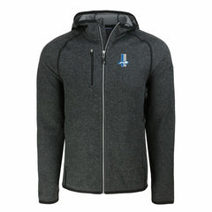 Detroit Lions Cutter & Buck Throwback Mainsail Sweater-Knit Full-Zip Hoodie