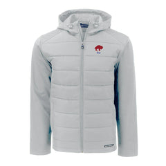 Buffalo Bills Cutter & Buck Throwback Evoke Hybrid Eco Softshell Recycled Full-Zip Hoodie Jacket