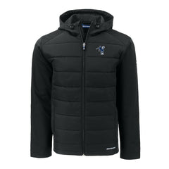 Indianapolis Colts Cutter & Buck Throwback Evoke Hybrid Eco Softshell Recycled Full-Zip Hoodie Jacket