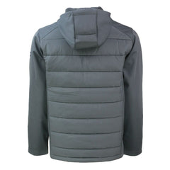 Las Vegas Raiders Cutter & Buck Throwback Evoke Hybrid Eco Softshell Recycled Full-Zip Hoodie Jacket
