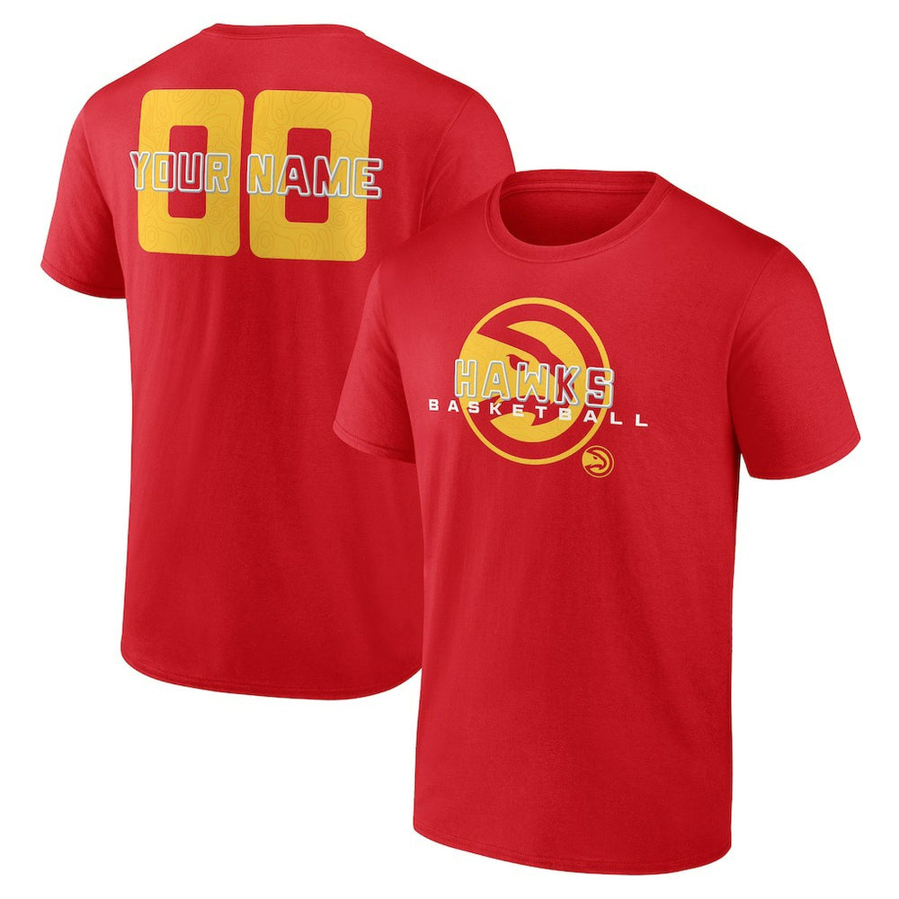Atlanta Hawks Stellar Personalized Name & Number T-Shirt New