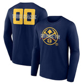 Denver Nuggets Stellar Personalized Name & Number Long Sleeve T-Shirt sale Outlet