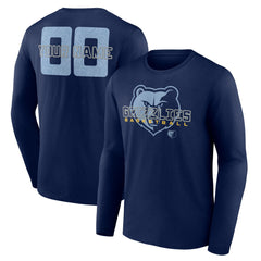 Memphis Grizzlies Stellar Personalized Name & Number Long Sleeve T-Shirt New