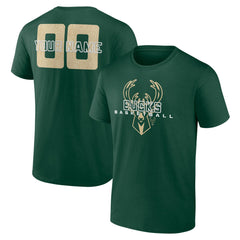 Milwaukee Bucks Stellar Personalized Name & Number T-Shirt Online