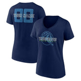 Minnesota Timberwolves Women's Stellar Personalized Name & Number V-Neck T-Shirt For Sale