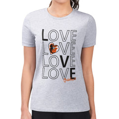 Baltimore Orioles G-III 4Her by Carl Banks Women's Super-Slim Fit Lightweight Love Graphic Team T-Shirt | MLB US