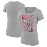 Cincinnati Reds G-III 4Her by Carl Banks Women's Super-Slim Fit Lightweight Love Graphic Team T-Shirt | MLB New