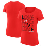 Cincinnati Reds G-III 4Her by Carl Banks Women's Super-Slim Fit Lightweight Love Graphic Team T-Shirt | MLB Online