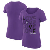 Colorado Rockies G-III 4Her by Carl Banks Women's Super-Slim Fit Lightweight Love Graphic Team T-Shirt | MLB Sale