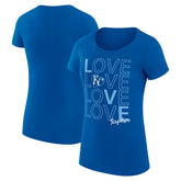 Kansas City Royals G-III 4Her by Carl Banks Women's Super-Slim Fit Lightweight Love Graphic Team T-Shirt | MLB Near me