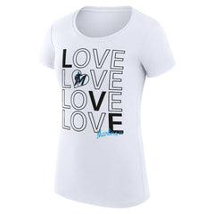 Miami Marlins G-III 4Her by Carl Banks Women's Super-Slim Fit Lightweight Love Graphic Team T-Shirt | MLB Outlet