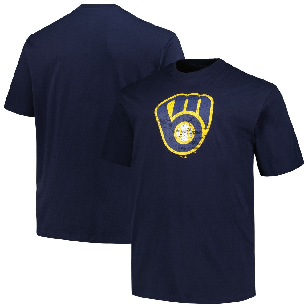 Milwaukee Brewers Profile Big & Tall Primary Logo T-Shirt | MLB Online