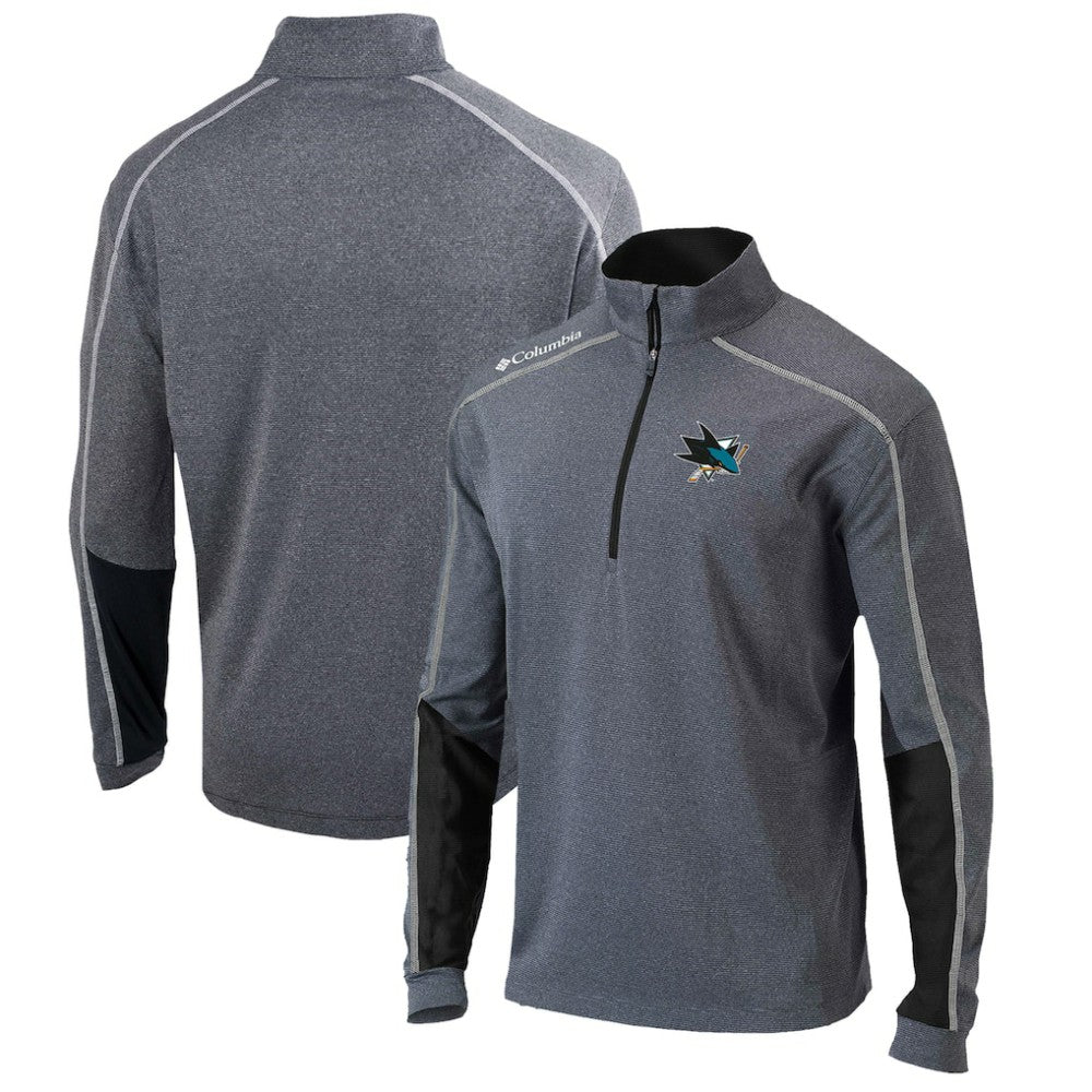 San Jose Sharks Columbia Omni-Wick Shotgun 2.0 Quarter-Zip Pullover Top Sale