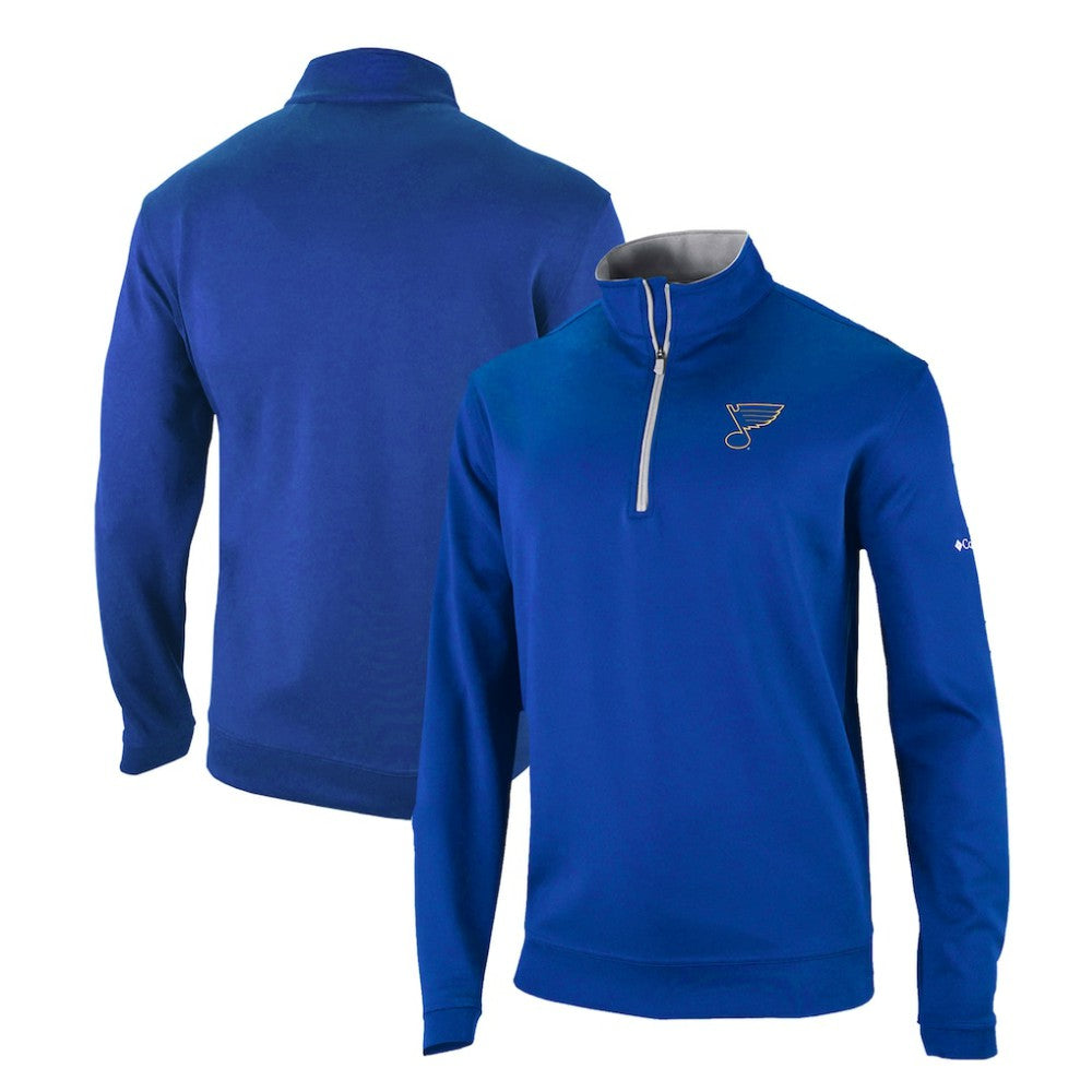St. Louis Blues Columbia Omni-Wick Wickhams Hills Half-Zip Pullover Top Online