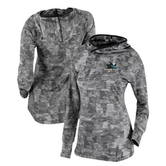 San Jose Sharks Columbia Women's Omni-Wick Sunday Ball Pullover Hoodie For Sale