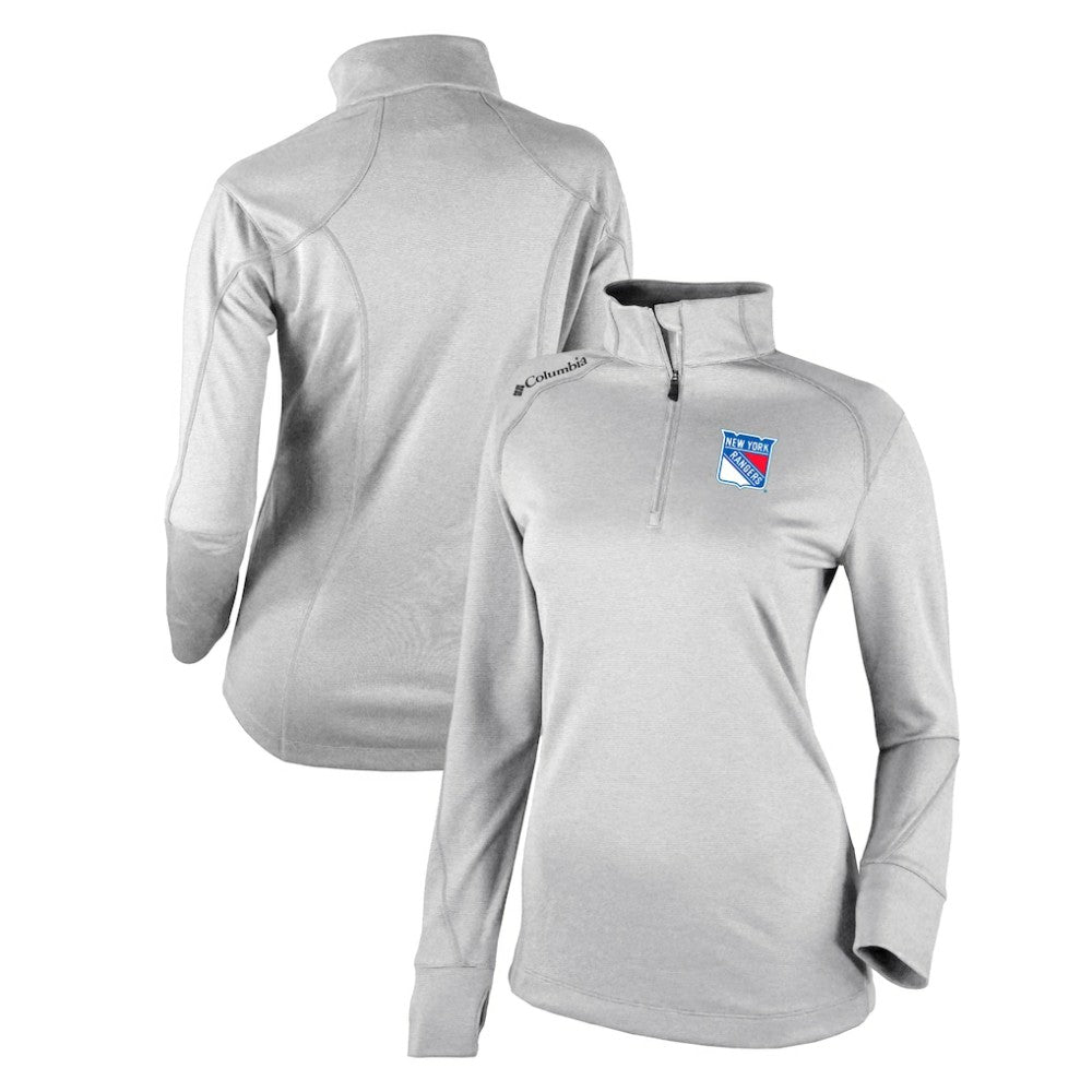 New York Rangers Columbia Women's Omni-Wick Shotgun 2.0 Quarter-Zip Pullover Top Outlet