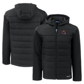 Washington Commanders Cutter & Buck Helmet Evoke Hybrid Eco Softshell Recycled Full-Zip Hoodie Jacket