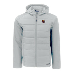Washington Commanders Cutter & Buck Helmet Evoke Hybrid Eco Softshell Recycled Full-Zip Hoodie Jacket