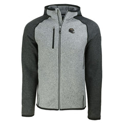 Baltimore Ravens Cutter & Buck Helmet Mainsail Sweater-Knit Full-Zip Hoodie