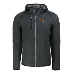 Cincinnati Bengals Cutter & Buck Helmet Mainsail Sweater-Knit Full-Zip Hoodie