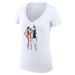 Detroit Tigers G-III 4Her by Carl Banks Women's Super-Slim Fit Lightweight Baseball V-Neck T-Shirt | MLB Online